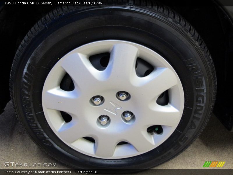 Flamenco Black Pearl / Gray 1998 Honda Civic LX Sedan