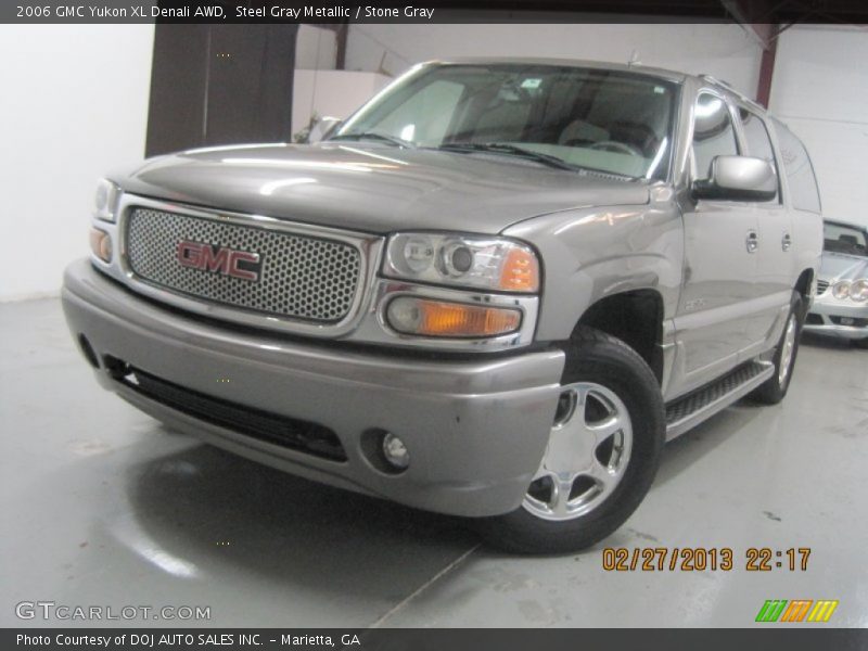 Steel Gray Metallic / Stone Gray 2006 GMC Yukon XL Denali AWD