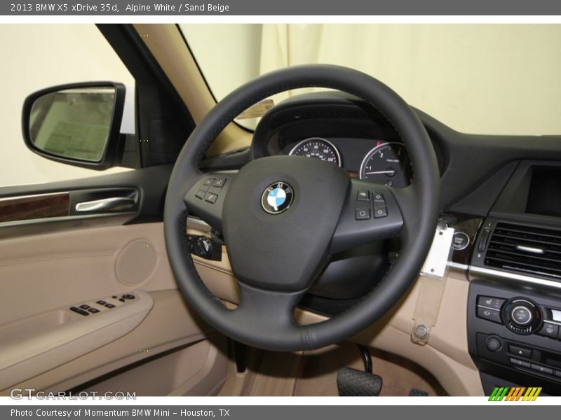 Alpine White / Sand Beige 2013 BMW X5 xDrive 35d