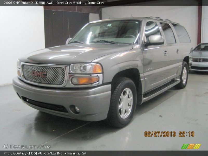 Steel Gray Metallic / Stone Gray 2006 GMC Yukon XL Denali AWD