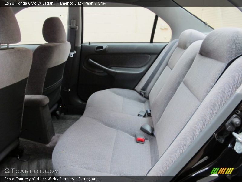 Flamenco Black Pearl / Gray 1998 Honda Civic LX Sedan