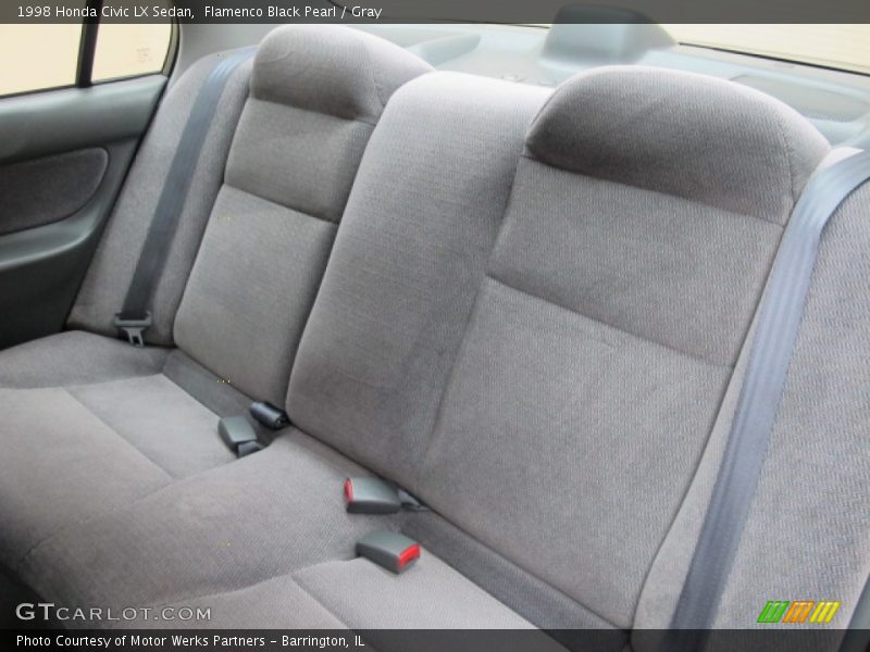 Flamenco Black Pearl / Gray 1998 Honda Civic LX Sedan