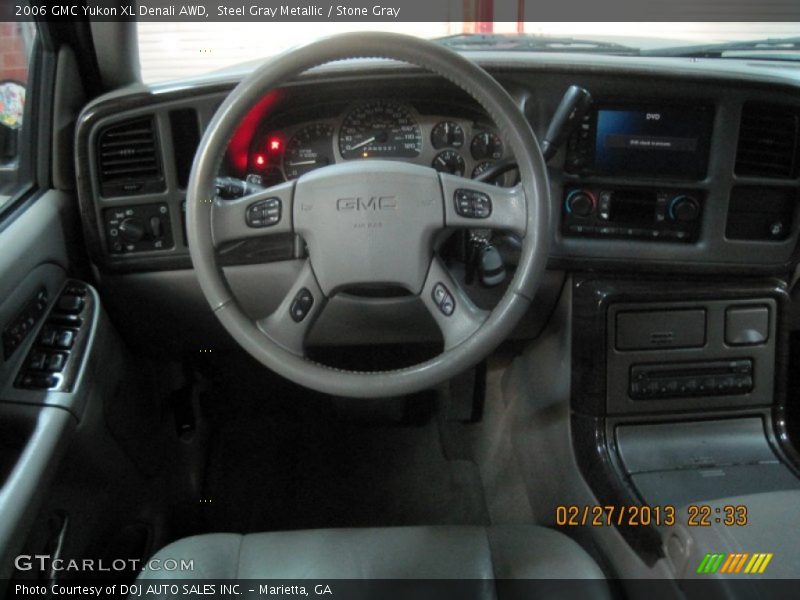 Steel Gray Metallic / Stone Gray 2006 GMC Yukon XL Denali AWD