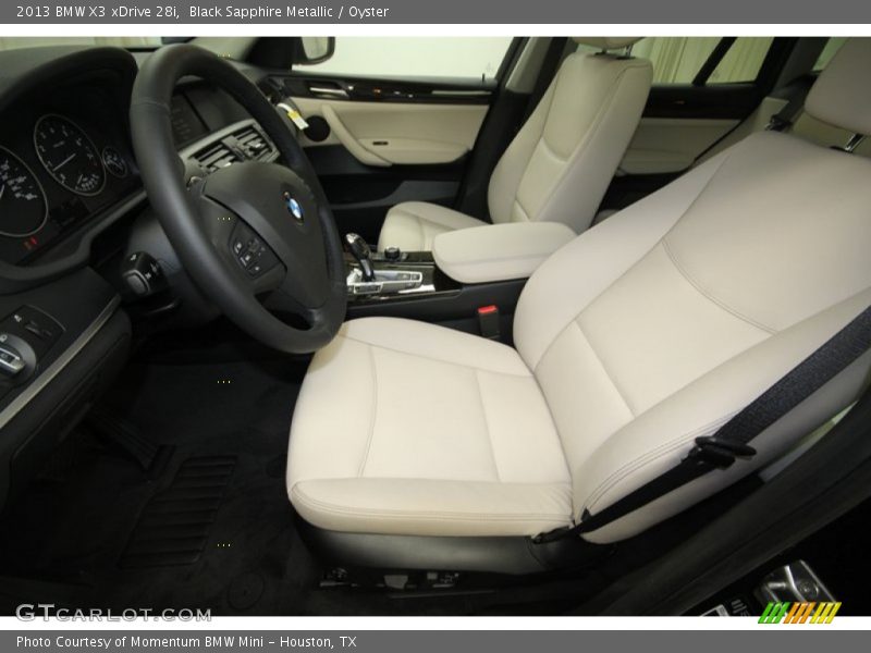 Black Sapphire Metallic / Oyster 2013 BMW X3 xDrive 28i