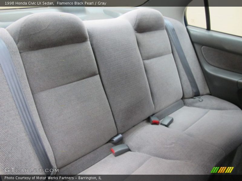 Flamenco Black Pearl / Gray 1998 Honda Civic LX Sedan