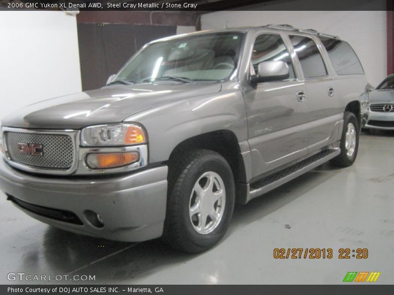 Steel Gray Metallic / Stone Gray 2006 GMC Yukon XL Denali AWD