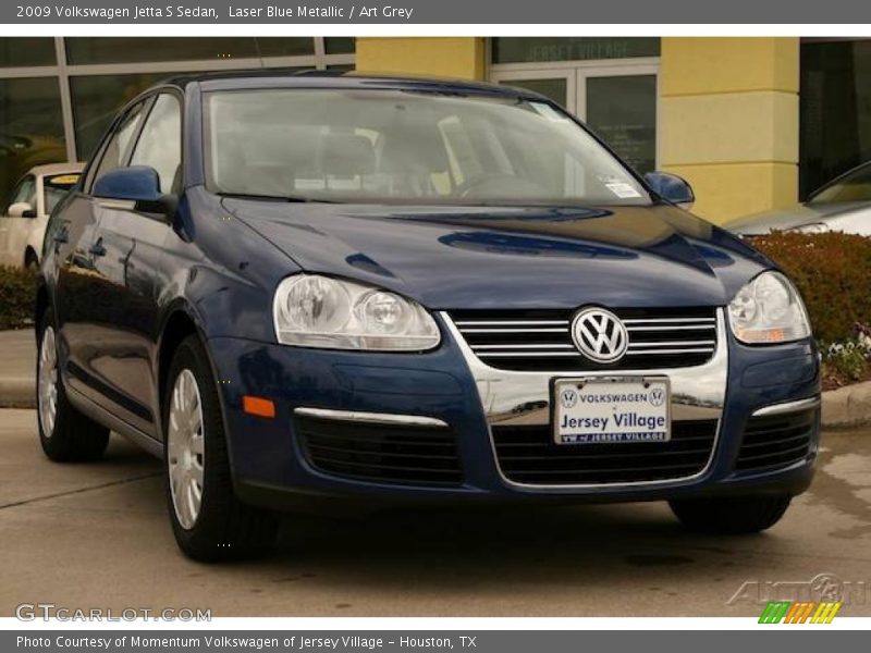 Laser Blue Metallic / Art Grey 2009 Volkswagen Jetta S Sedan