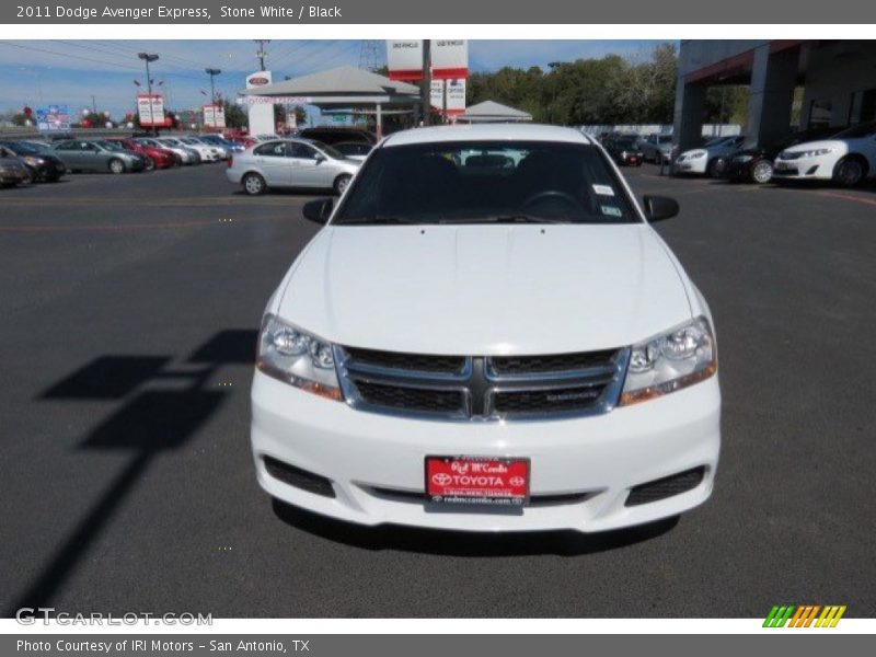 Stone White / Black 2011 Dodge Avenger Express