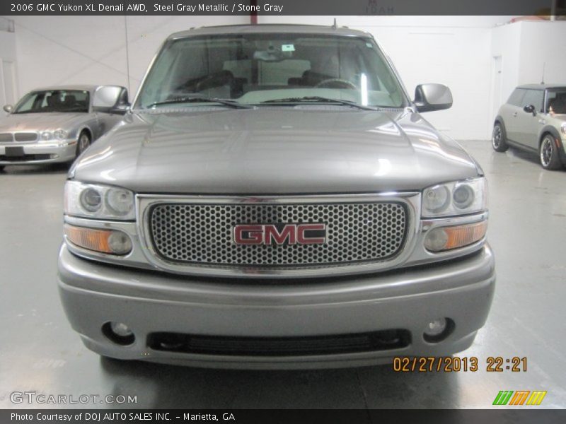 Steel Gray Metallic / Stone Gray 2006 GMC Yukon XL Denali AWD
