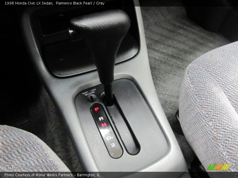 Flamenco Black Pearl / Gray 1998 Honda Civic LX Sedan
