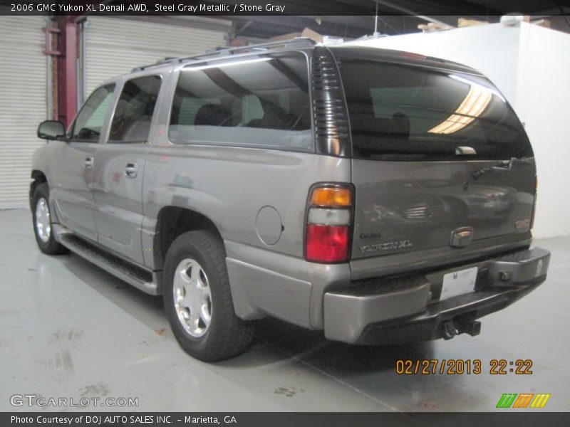 Steel Gray Metallic / Stone Gray 2006 GMC Yukon XL Denali AWD