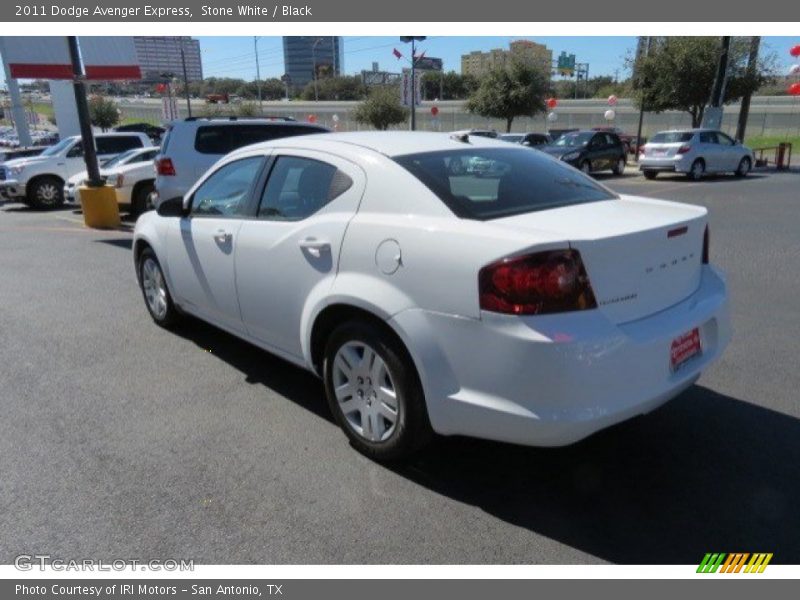 Stone White / Black 2011 Dodge Avenger Express