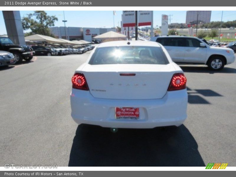 Stone White / Black 2011 Dodge Avenger Express