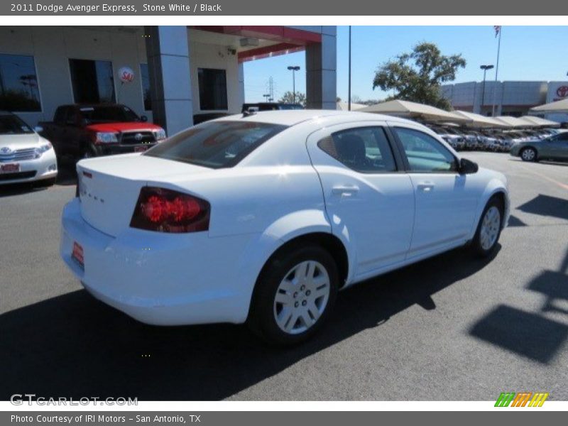 Stone White / Black 2011 Dodge Avenger Express