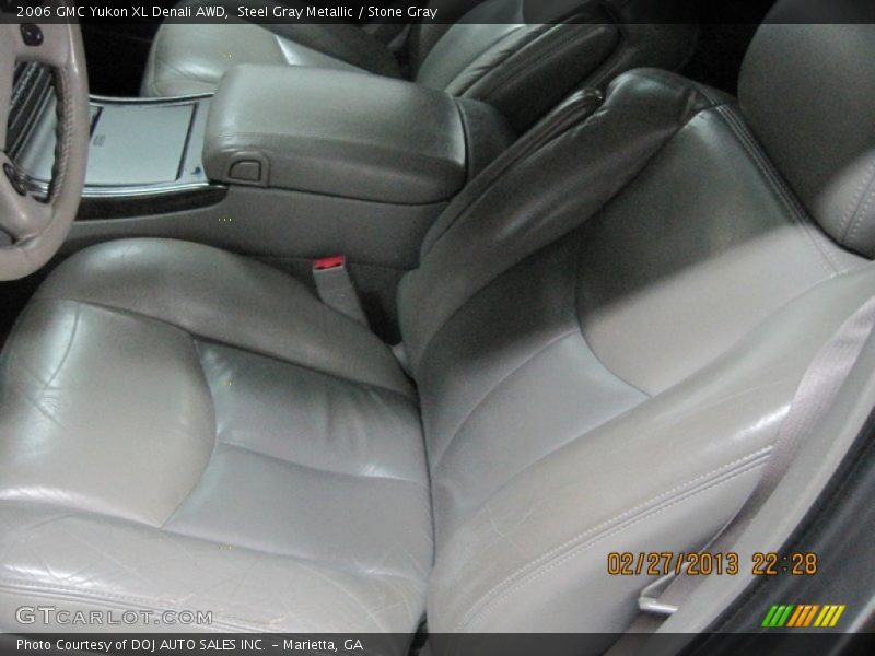 Steel Gray Metallic / Stone Gray 2006 GMC Yukon XL Denali AWD
