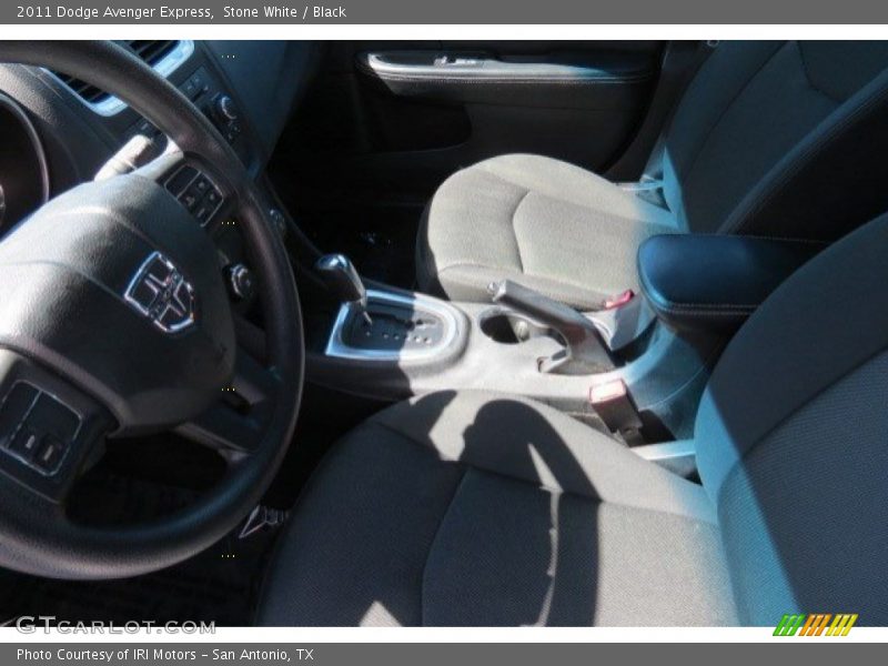 Stone White / Black 2011 Dodge Avenger Express