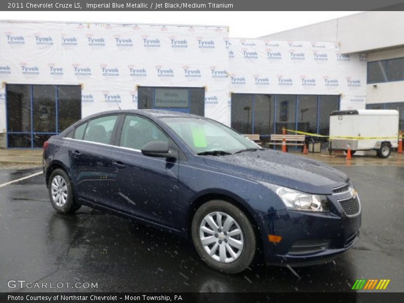 Imperial Blue Metallic / Jet Black/Medium Titanium 2011 Chevrolet Cruze LS