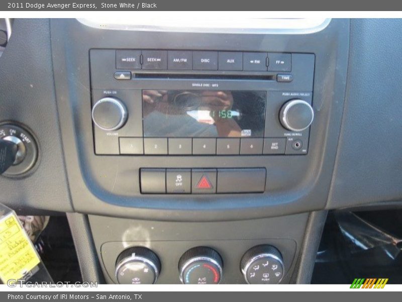 Stone White / Black 2011 Dodge Avenger Express