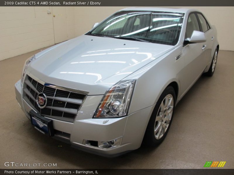 Radiant Silver / Ebony 2009 Cadillac CTS 4 AWD Sedan