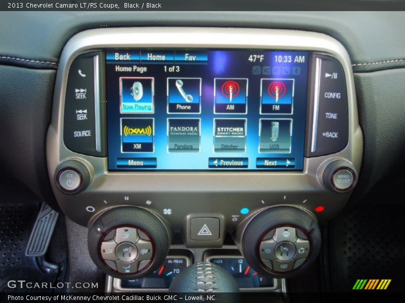 Controls of 2013 Camaro LT/RS Coupe