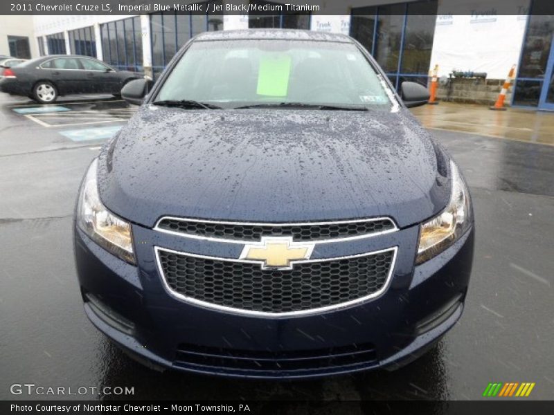 Imperial Blue Metallic / Jet Black/Medium Titanium 2011 Chevrolet Cruze LS