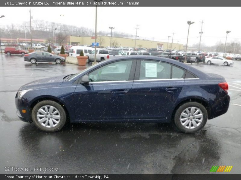 Imperial Blue Metallic / Jet Black/Medium Titanium 2011 Chevrolet Cruze LS