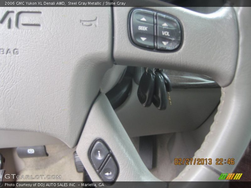 Steel Gray Metallic / Stone Gray 2006 GMC Yukon XL Denali AWD