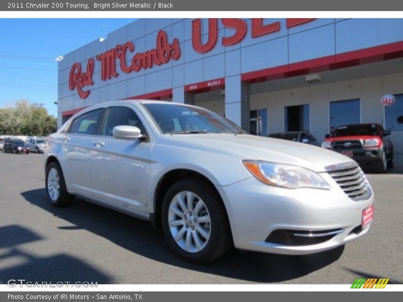 Bright Silver Metallic / Black 2011 Chrysler 200 Touring