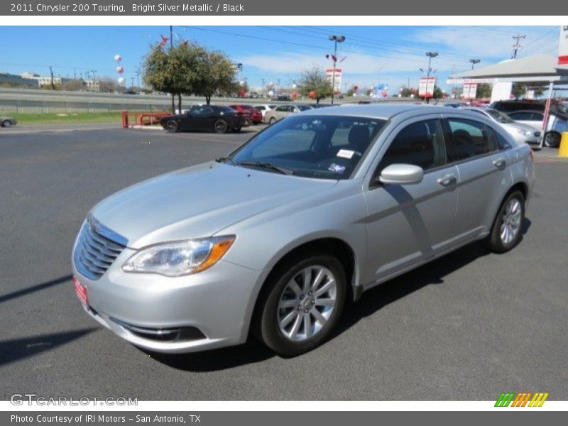 Bright Silver Metallic / Black 2011 Chrysler 200 Touring