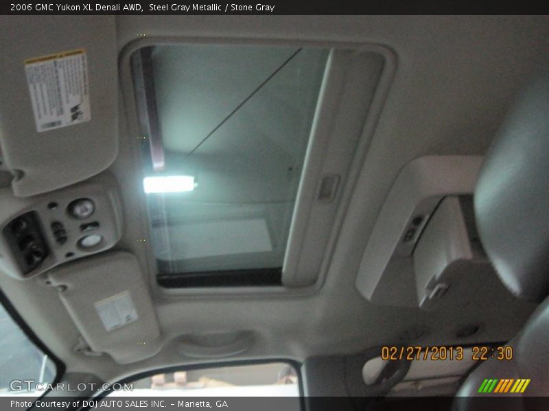 Steel Gray Metallic / Stone Gray 2006 GMC Yukon XL Denali AWD