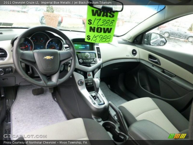 Imperial Blue Metallic / Jet Black/Medium Titanium 2011 Chevrolet Cruze LS