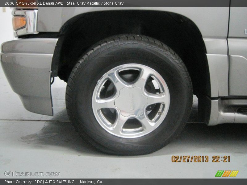 Steel Gray Metallic / Stone Gray 2006 GMC Yukon XL Denali AWD