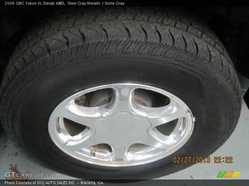 Steel Gray Metallic / Stone Gray 2006 GMC Yukon XL Denali AWD
