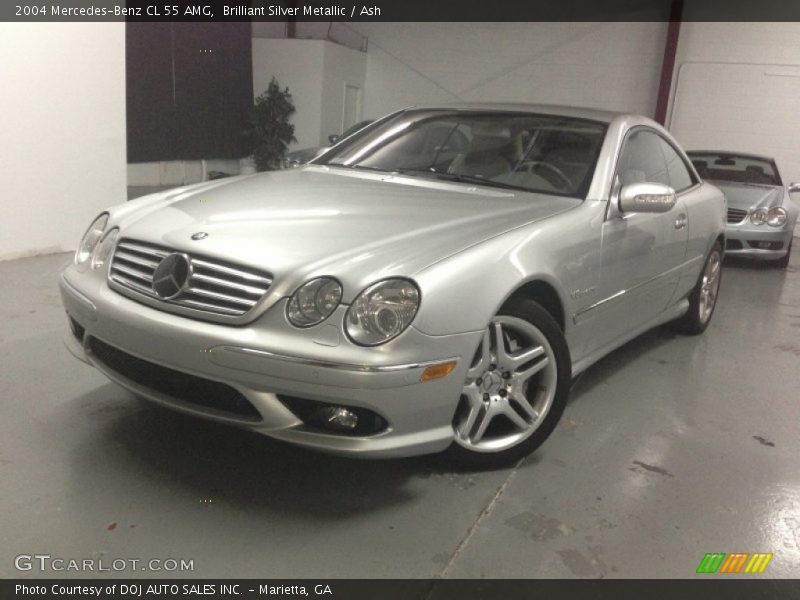 Brilliant Silver Metallic / Ash 2004 Mercedes-Benz CL 55 AMG