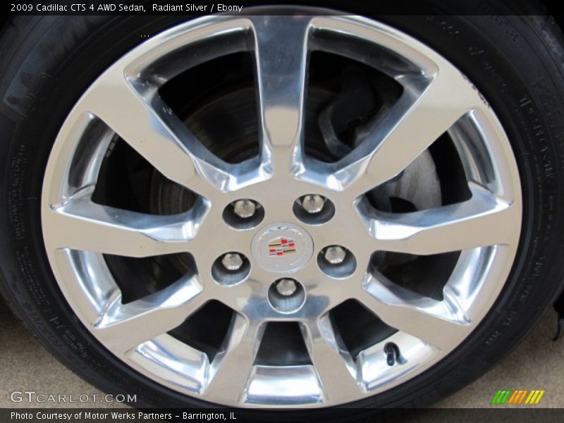 Radiant Silver / Ebony 2009 Cadillac CTS 4 AWD Sedan