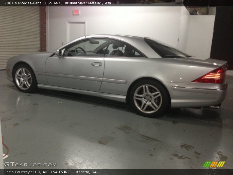 Brilliant Silver Metallic / Ash 2004 Mercedes-Benz CL 55 AMG