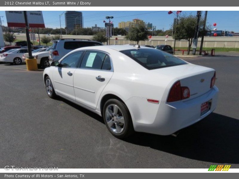 Summit White / Ebony 2012 Chevrolet Malibu LT