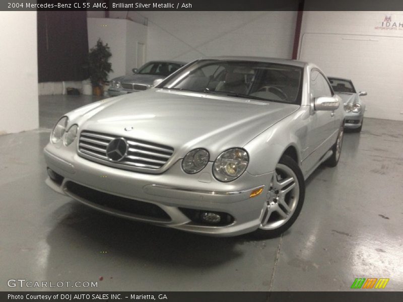Brilliant Silver Metallic / Ash 2004 Mercedes-Benz CL 55 AMG