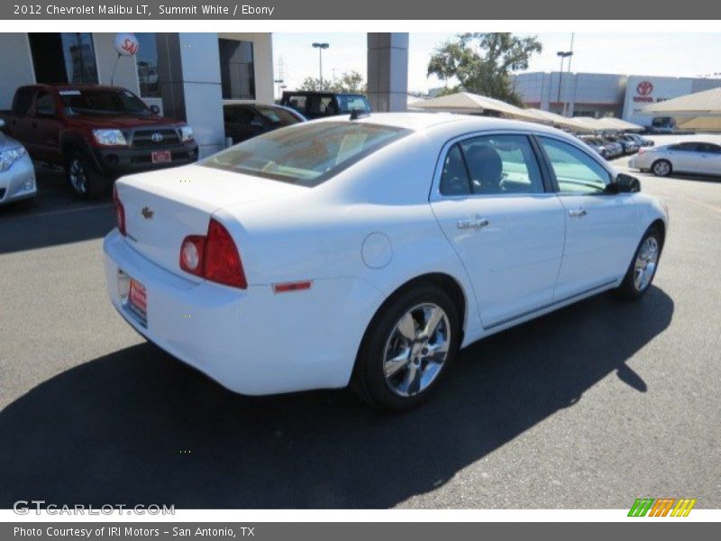 Summit White / Ebony 2012 Chevrolet Malibu LT