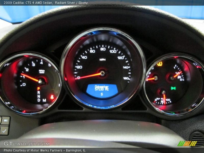 Radiant Silver / Ebony 2009 Cadillac CTS 4 AWD Sedan