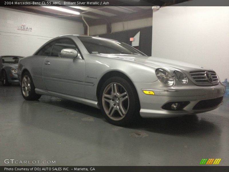 Brilliant Silver Metallic / Ash 2004 Mercedes-Benz CL 55 AMG