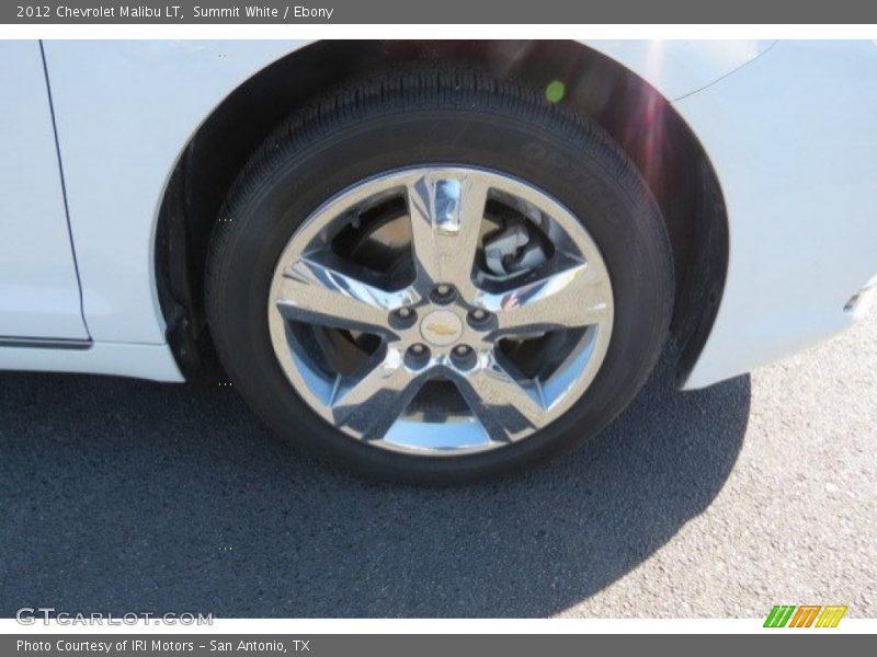 Summit White / Ebony 2012 Chevrolet Malibu LT