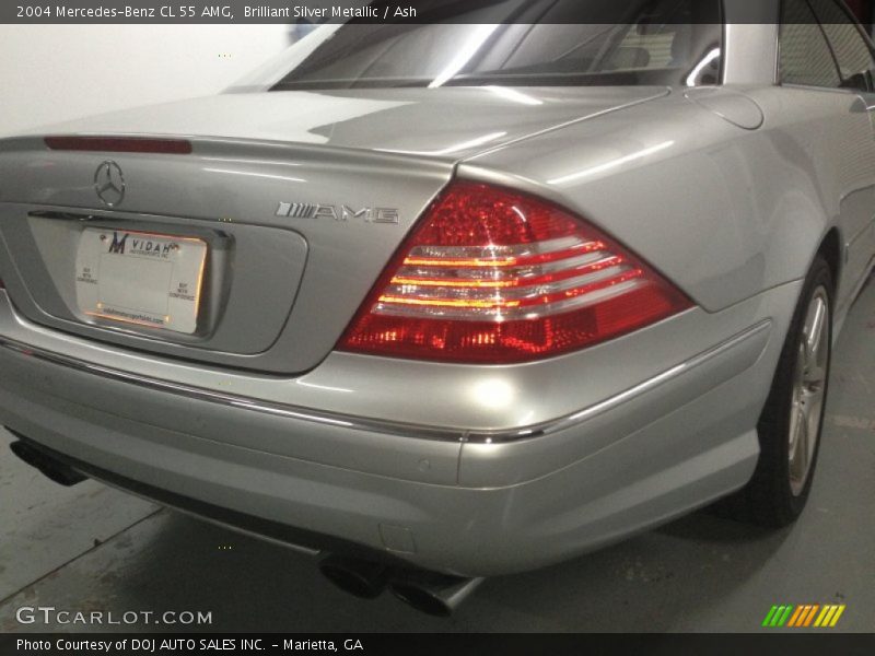 Brilliant Silver Metallic / Ash 2004 Mercedes-Benz CL 55 AMG