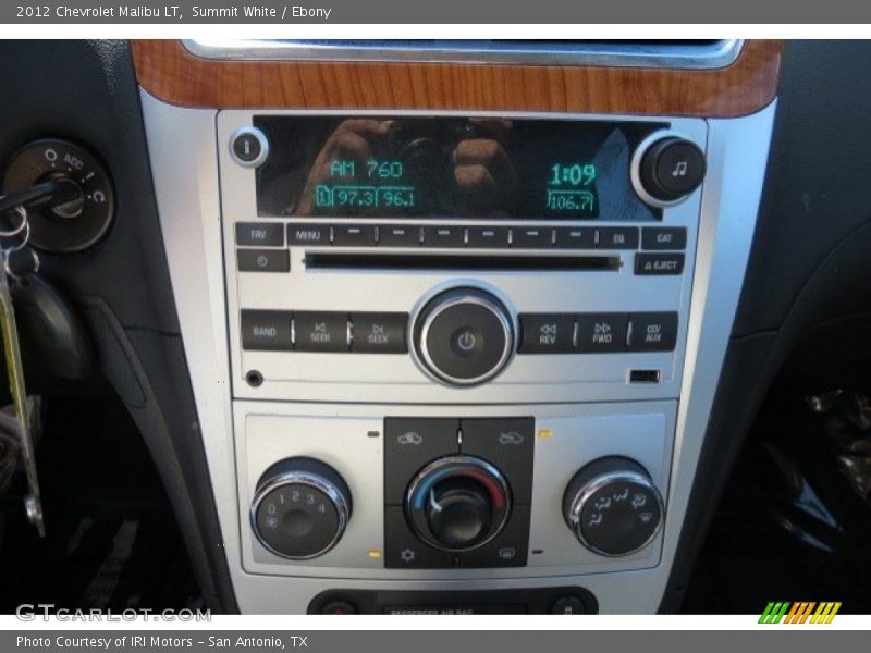 Summit White / Ebony 2012 Chevrolet Malibu LT