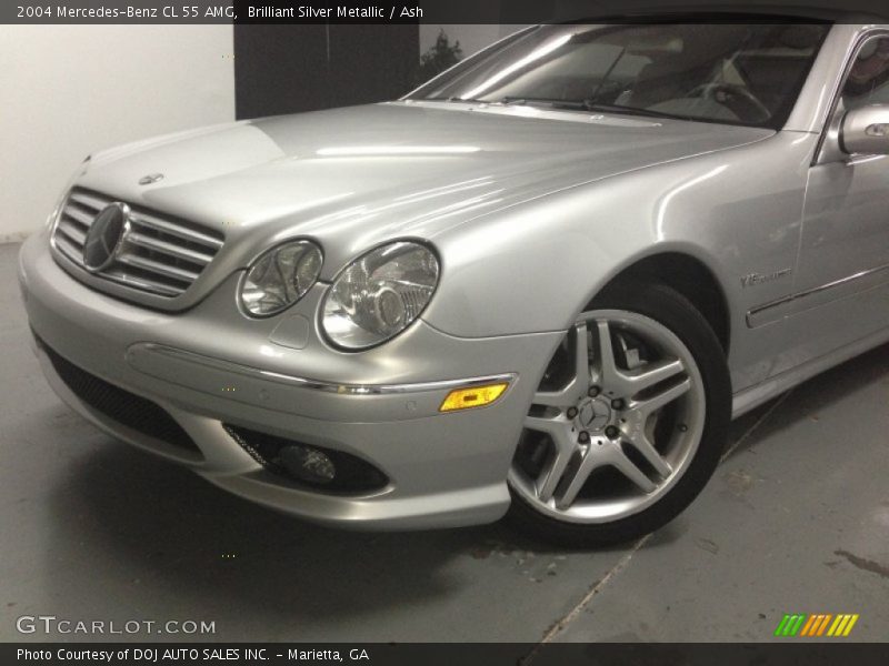 Brilliant Silver Metallic / Ash 2004 Mercedes-Benz CL 55 AMG