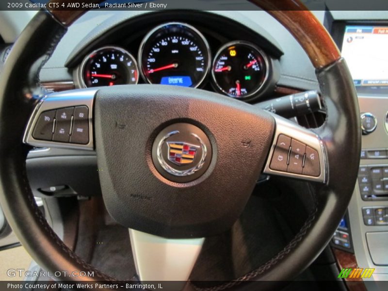 Radiant Silver / Ebony 2009 Cadillac CTS 4 AWD Sedan