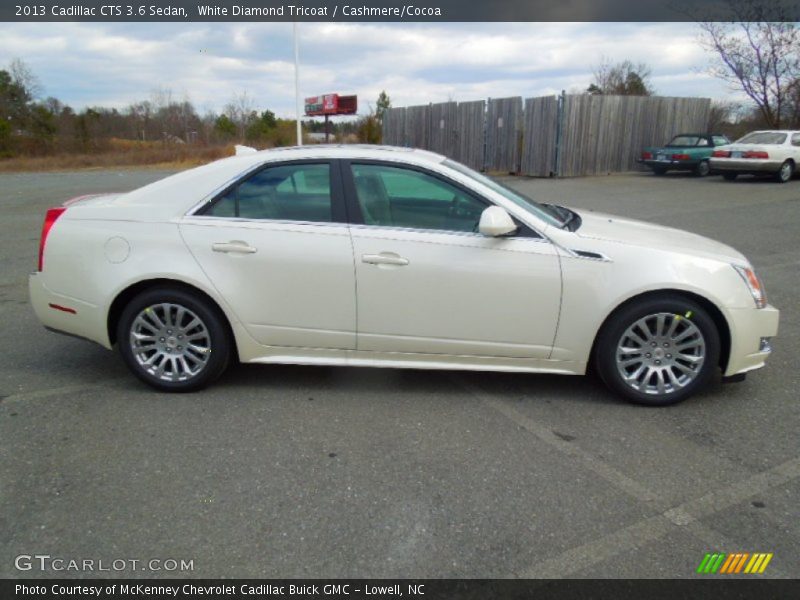 White Diamond Tricoat / Cashmere/Cocoa 2013 Cadillac CTS 3.6 Sedan