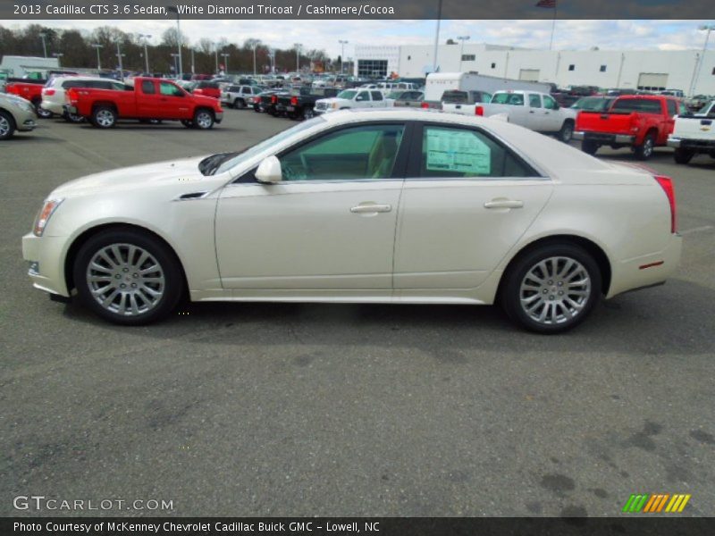 White Diamond Tricoat / Cashmere/Cocoa 2013 Cadillac CTS 3.6 Sedan