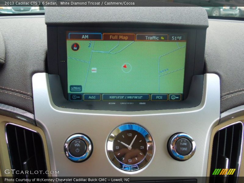 White Diamond Tricoat / Cashmere/Cocoa 2013 Cadillac CTS 3.6 Sedan