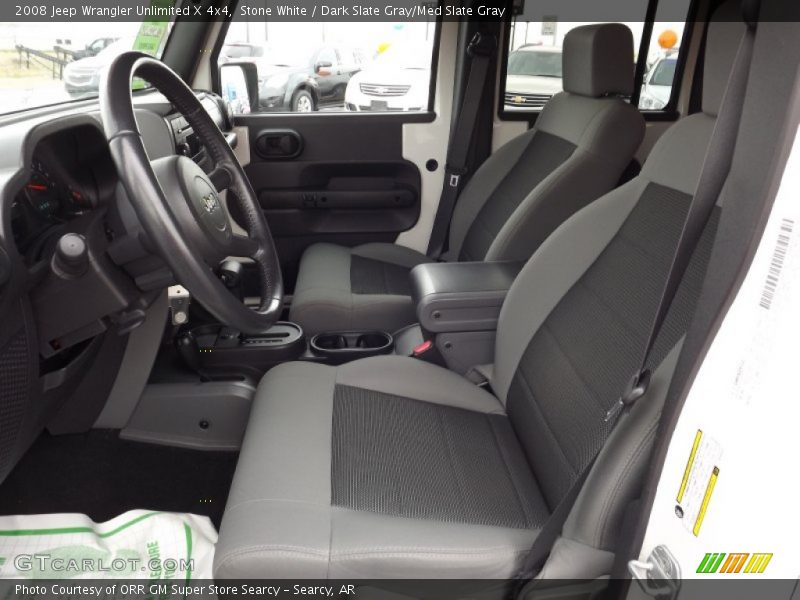 Stone White / Dark Slate Gray/Med Slate Gray 2008 Jeep Wrangler Unlimited X 4x4
